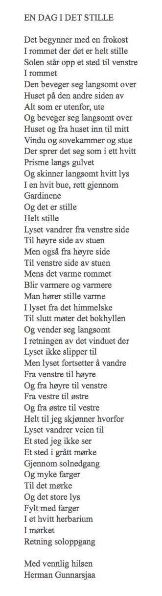 EN DAG I DET STILLE
