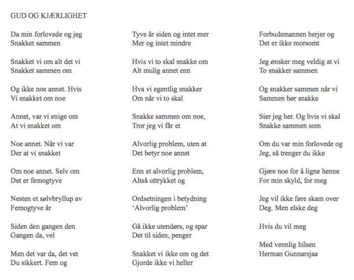 GUD OG KJÆRLIGHET