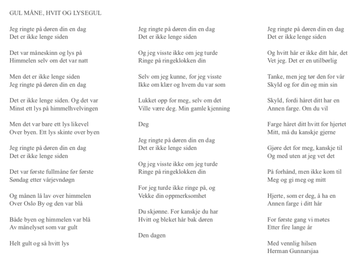 GUL MÅNE, HVIT OG LYSEGUL