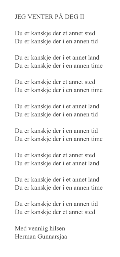 JEG VENTER PÅ DEG II