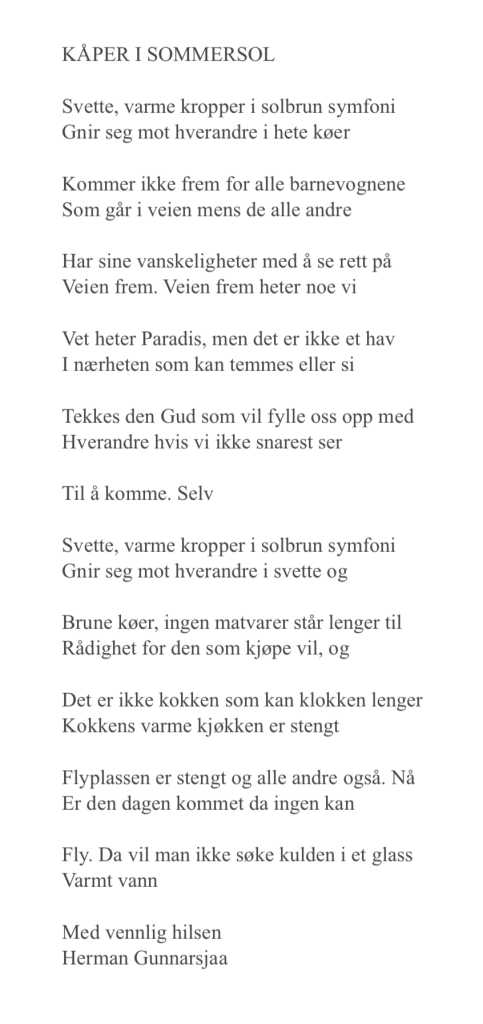 KÅPER I SOMMERSOL