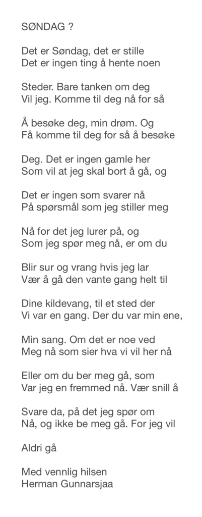 SØNDAG?