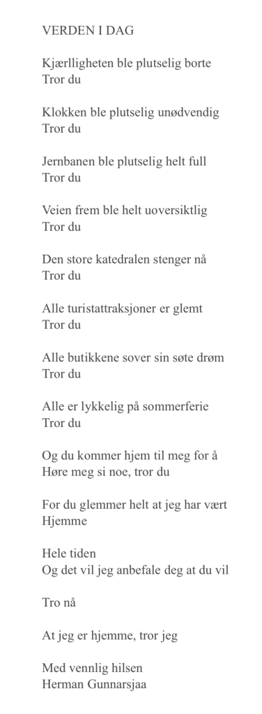 VERDEN I DAG