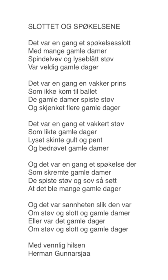 SLOTTET OG SPØKELSENE