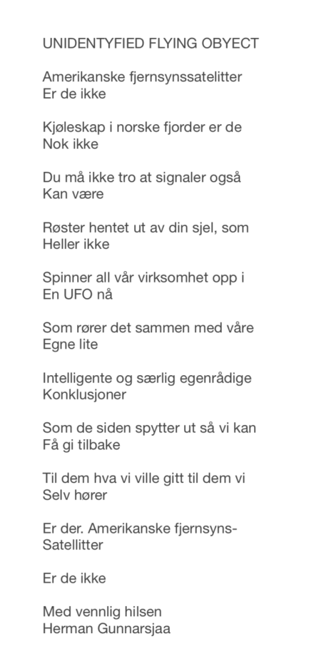 UNIDENTIFYED FLYING OBYECT