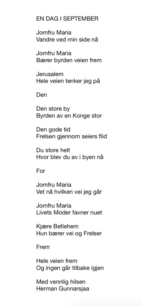 EN DAG I SEPTEMBER