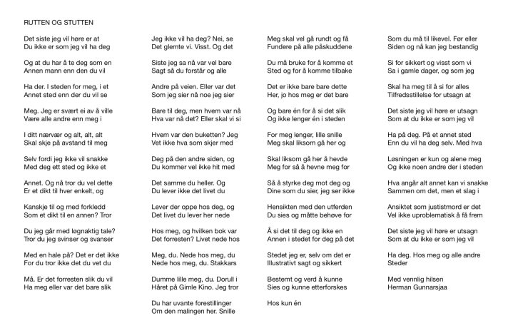 RUTTEN OG STUTTEN