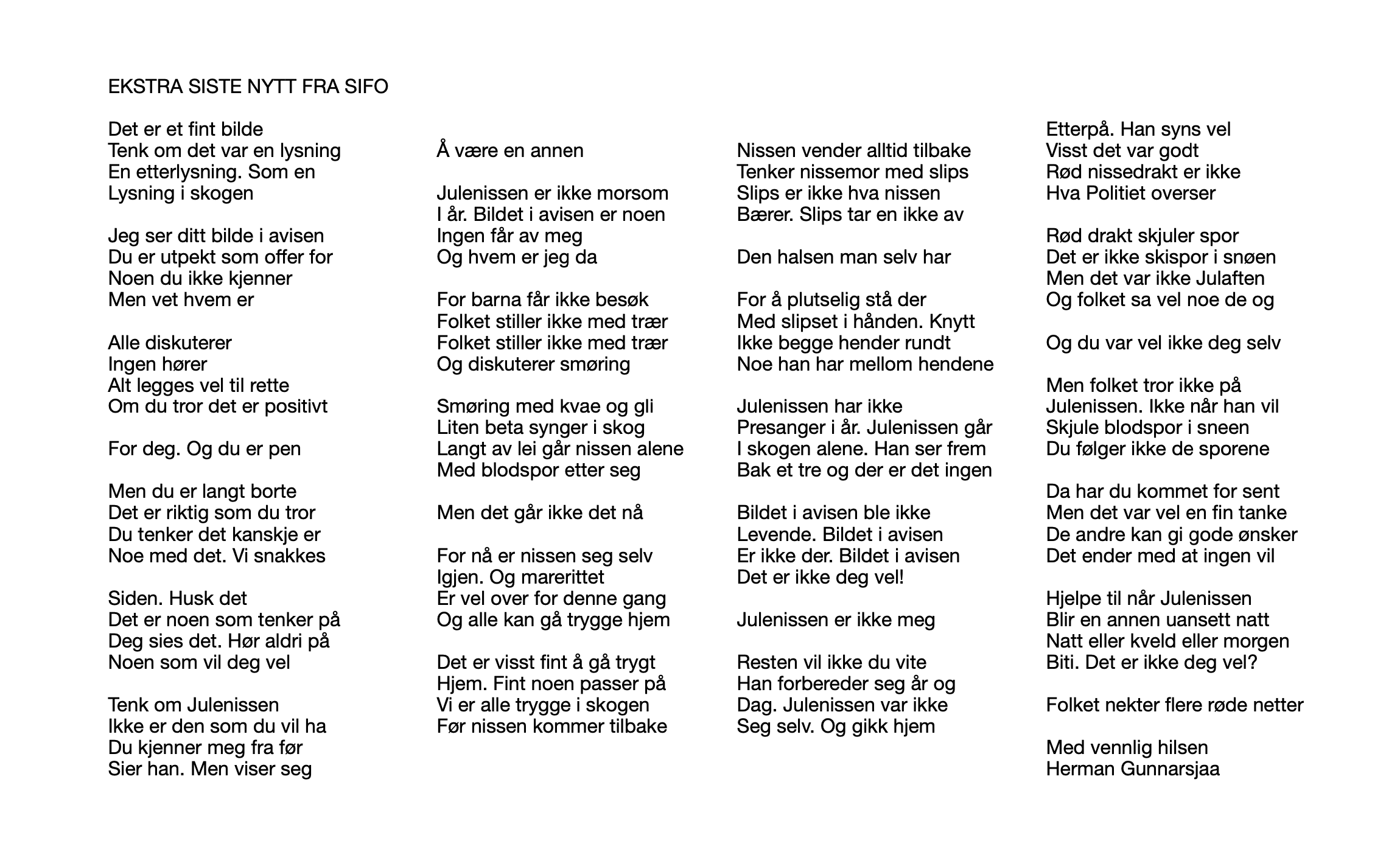 EKSTRA SISTE NYTT FRA SIFO